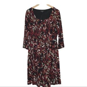 Glamour Womens Shift Dress Size 20W Pullover 3/4 Sleeve Round Neck Stretch